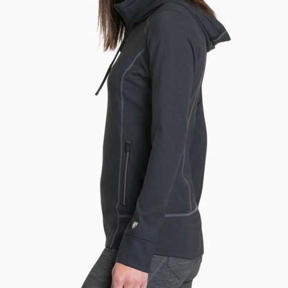 Sz8 KUHL SKULPT hoodie in black NWOT condition - Picture 2 of 10